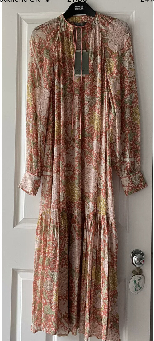 NWT Next X Morris & Co Print Maxi Dress UK 12 RRP £88 image 4