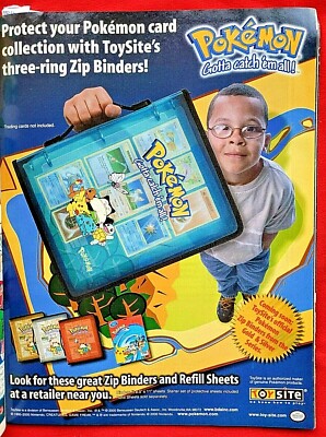 RARE! 2000 POKEMON Zip Binders 3-Ring Trading Card Holders = Promo