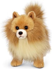 Bearington Plush Pomeranian Rudy Stuffed Animal Puppy Dog 13" Toy gift for kids