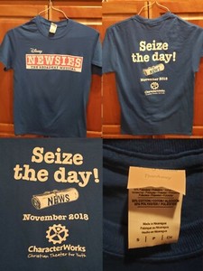 Disney Newsies The Broadway Musical Seize The Day Play Movie T Shirt Small Ebay