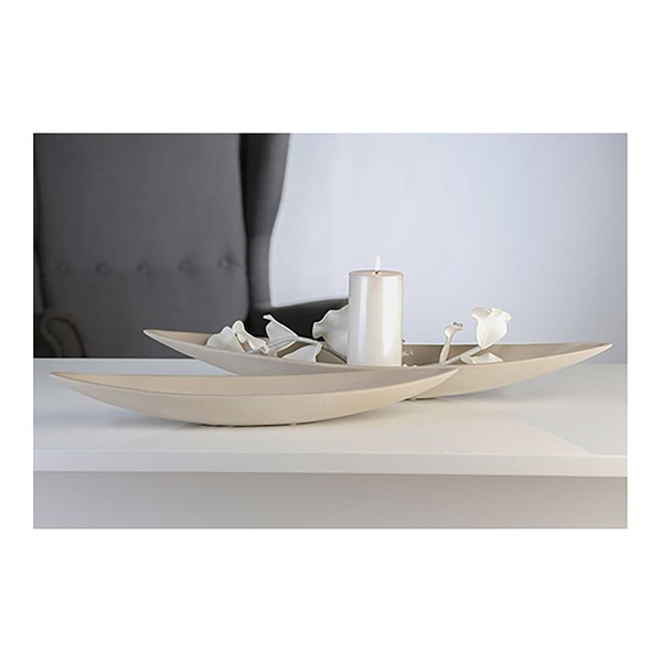 Dekoschale Livorno Grau 60Cm Keramik Schale Deko Keramikschale Boatform Zeitlos-image