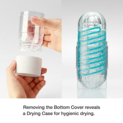 TENGA Spinner Clear Reusable Spiral Motion Cup Sleeve for Men- 01
