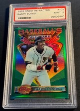 1993 BARRY BONDS FINEST REFRACTOR #103 PSA 9 GIANTS ALL TIME HOME RUN KING