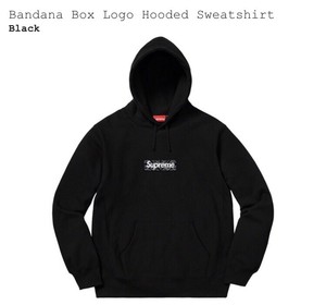 Supreme Bandana Box Logo Hooded Sweatshirt Hoodie (Black) - Large - AUTHENTIC | eBay