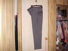 Women's Jeans Gloria Vanderbilt Size 14 Faded Black Waist 34 Hips 44 Inseam 29