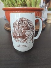 San Diego Zoo Wild Animal Park Cheetah Mug Mike Schnorr Vintage Collectible 