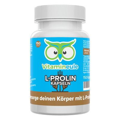 L-Prolin Kapseln mit 500 mg L-Prolin - vegan - Vitamineule