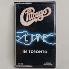 Vintage Chicago Live In Toronto Cassette 1984 Release Classic Rock & Roll Band