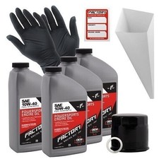 Factory Racing Parts 10W40 4 qt Oil Change Kit For Kawasaki KAF950 Mule 47.99 per gallon