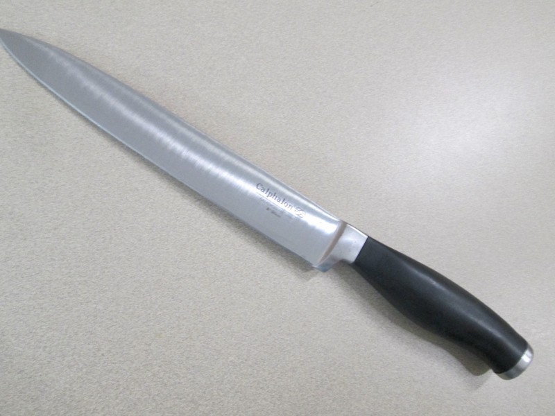 CALPHALON FULL FORGED 8" SLICING  KNIFE-GERMAN STEEL-FREE SHIP IN USA