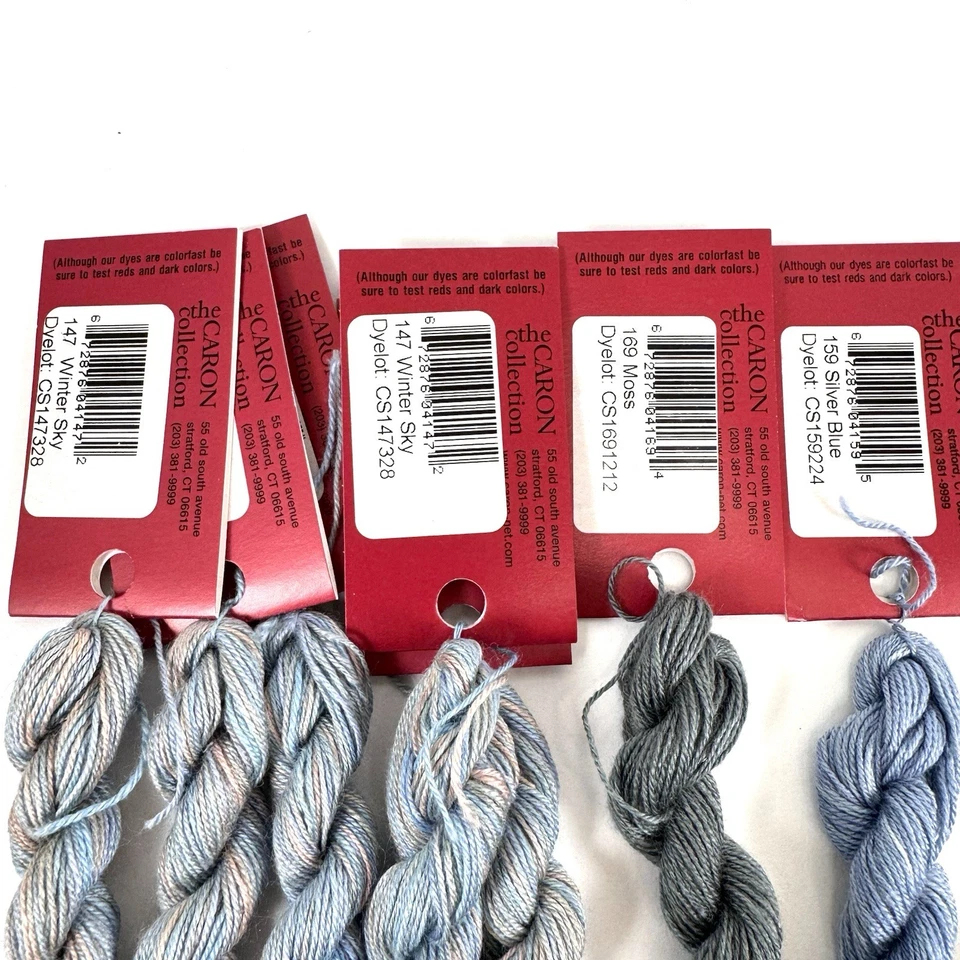 Lot of 13 Caron Impressions Threads Silk/Wool Mix Cool Earth Tones 36yd - Image 2 of 4