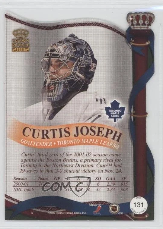 2001-02 Pacific Crown Royale Retail Curtis Joseph #131 - Image 2 of 2