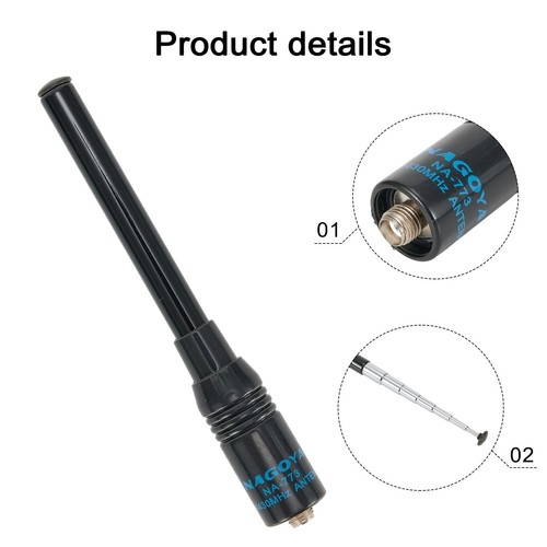 Booster Antenna Black 10 W 144/430MHz 2.15db/3.0db Accessories BF-888s - Zdjęcie 4 z 12