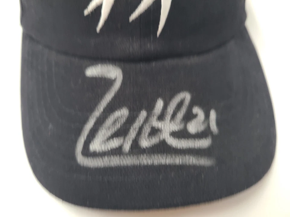 De colección Columbus Blue Chaquetas Espen Knutsen #21 Firmado Autografiado Sombrero Gorra Hombres Foto 4 de 4