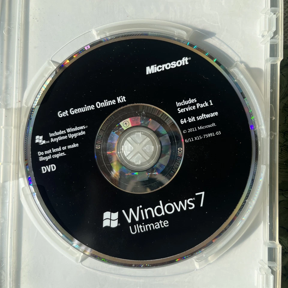 Microsoft Windows 7 Ultimate 32/64 Bit DVDs + Product Key - Image 2 of 4