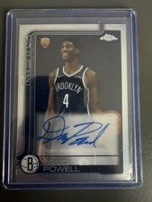Topps 2025-26 Chrome Rookie Autographs Drake Powell #TCAR-DP Brooklyn Nets