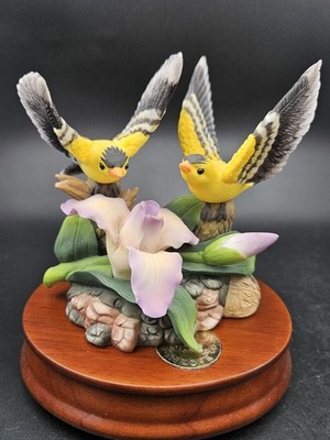Heritage House Forever In Love Goldfinches Iris Music Box Some Enchanted Evening