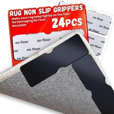 Rug Non Slip Grippers, Reusable Rug Tape Pads for Hardwood Floors, Laminate F...