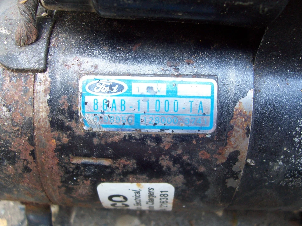 MOTOR DE ARRANQUE FORD ESCORT FIESTA ORION REACONDICIONADO NUEVO 86AB 11000 TA NOS Foto 2 de 2