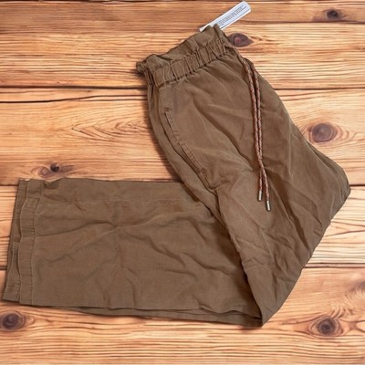 Alice + Olivia Brown Trousers with Drawstring Waist