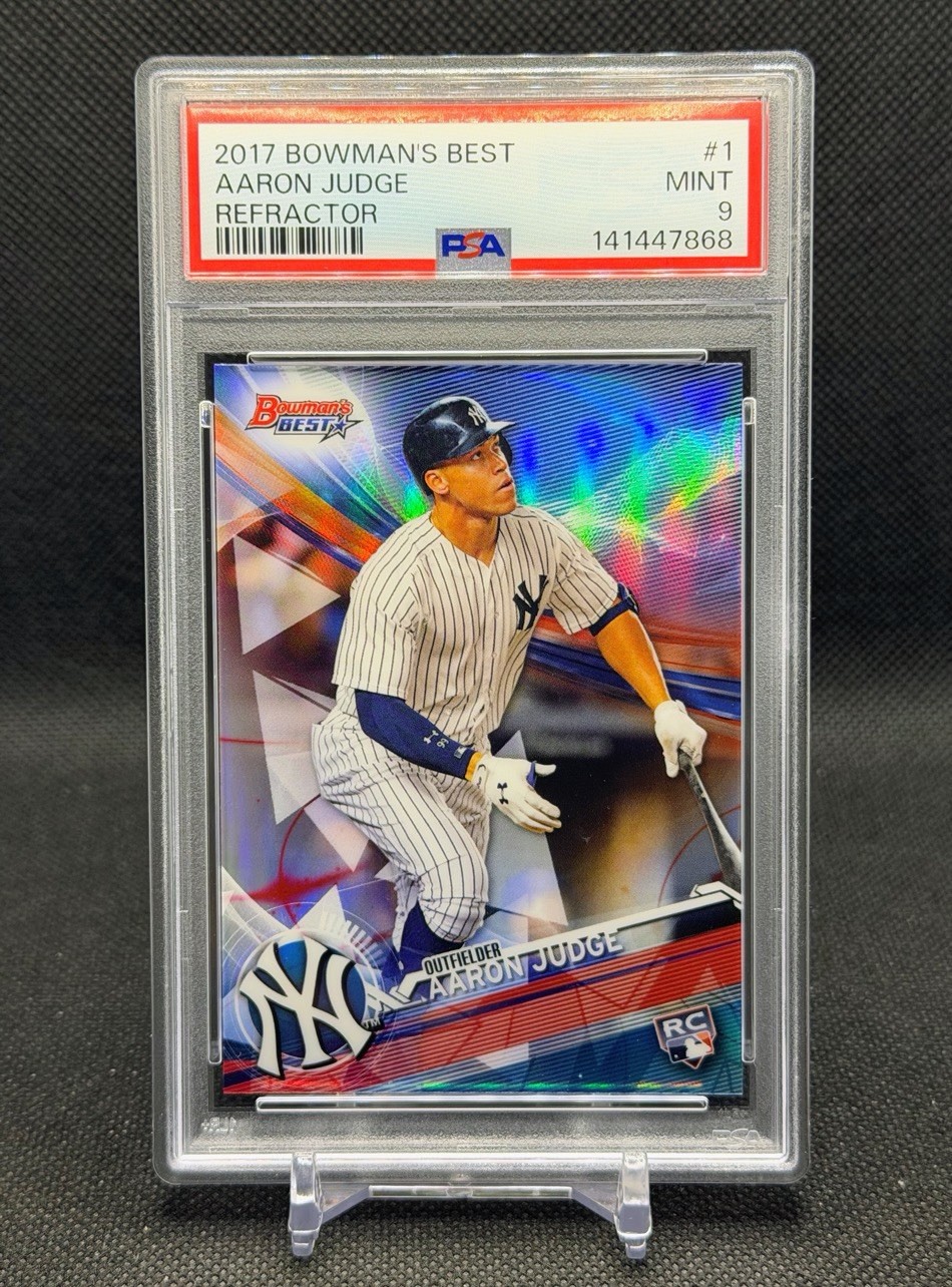 2017 Bowman's Best Refractor #1 Aaron Judge RC Rookie PSA 9 | MLB MVP Yankees