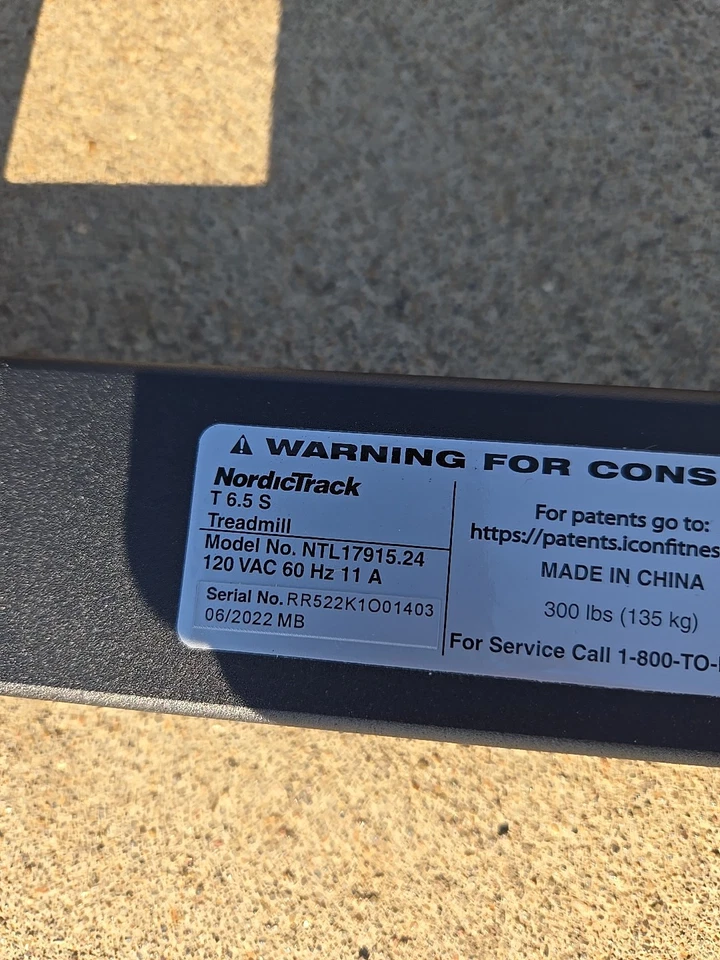 NordicTrack T 6.5S Treadmill Metal Base Frame Replacement Part Genuine OEM - Image 3 of 4