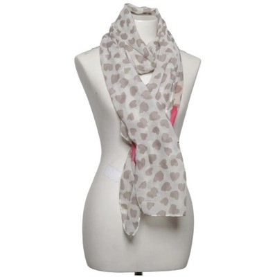 Codello, Sommerschal, Damen, Polyester, Grau/Pink/Weiß, Gepunktet, 200 cm #n8k