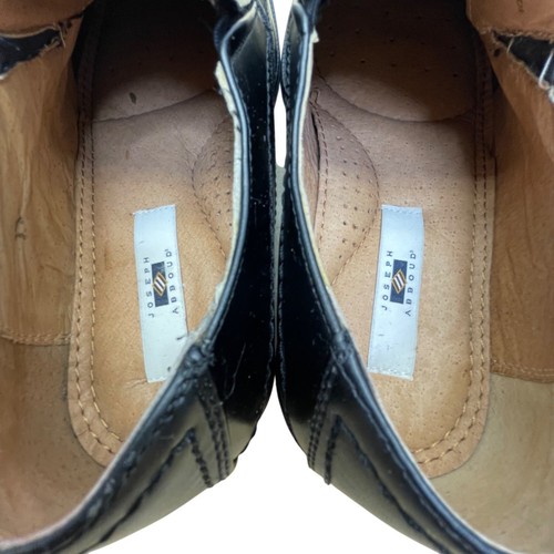 Joseph Abboud Men’s Black Genuine Leather Slip-On Dress Shoes Size 9.5M - Picture 5 of 8