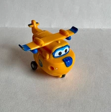 Super Wings Transform-A-Bots Donnie Orange, Plane Figure, 2"
