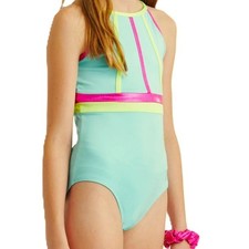 JUSTICE Girl's size XL 16/18 LEOTARD Tangy Teal New with Tags