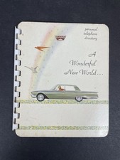 Vintage 1960 TELEPHONE DIRECTORY FORD Advertising Auto Paperback Booklet