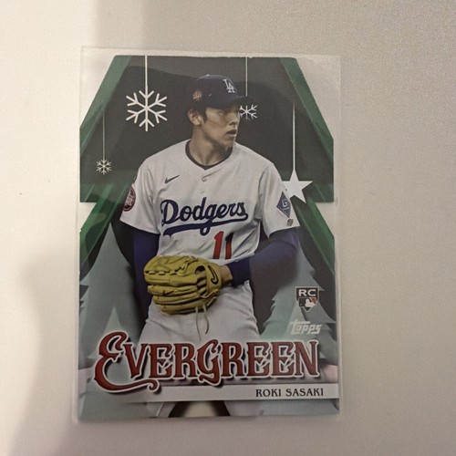Roki Sasaki #E-1 2025 Topps Holiday Evergreen card