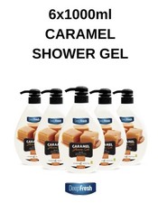 Deep Fresh Caramel Shower Gel 6 Pack of 1000ml 5.00 per litre