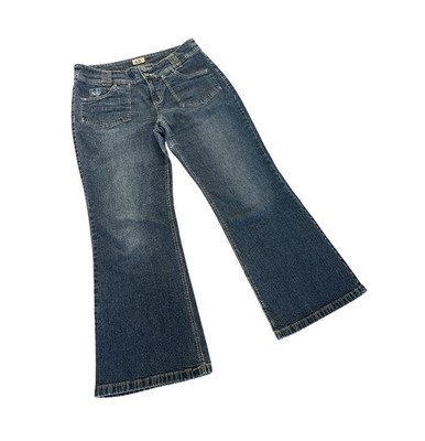 Women s Vintage Style Flared AJC Jeans From Arizona Sz 16 Blue Wash Denim Y2K