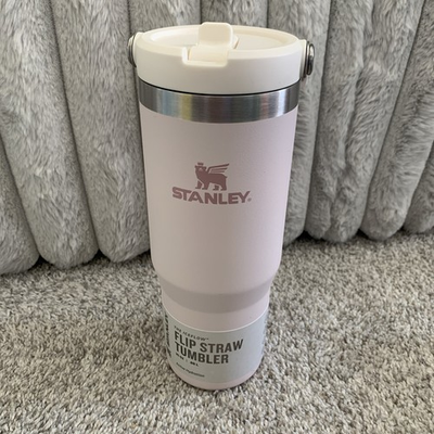 #ad Stanley The IceFlow Flip Straw Tumbler 30oz Rose Quartz $34.64