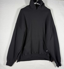 Vintage Y2K Russell Athletic Black Hoodie Sweatshirt XXL Blank 90s Dri-Power