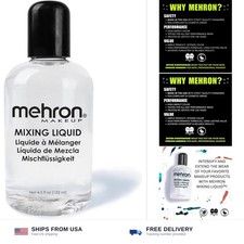 Mehron Makeup Mixing Liquid - 4.5 Fl oz, Makeup Mixing Medium