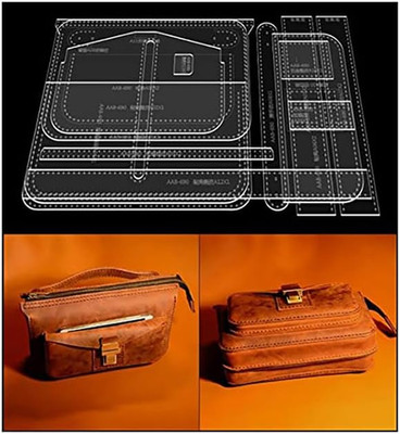 AAB-690 Acrylic Handbag Template Bag Leather Pattern Shoulder Bag