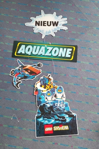 LEGO Aquazone Aquanauts Cardboard Store Display Sign Hanging 6155 6195