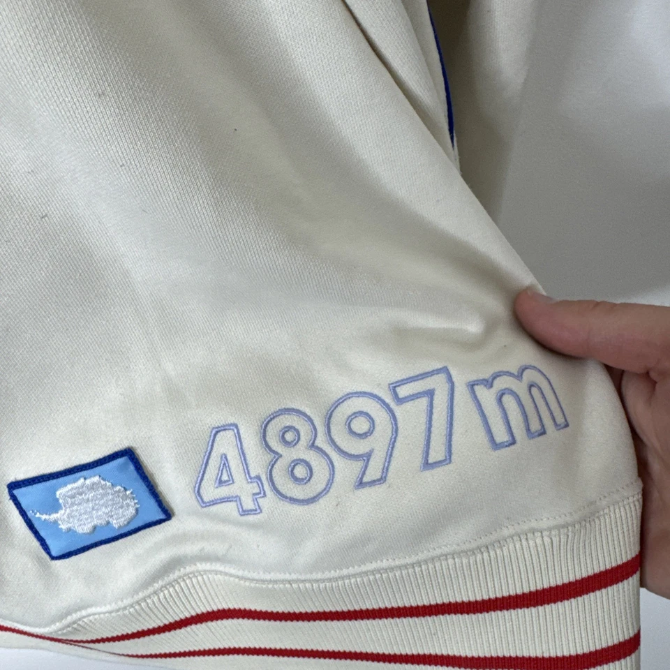 The North Face A5 Series Antarctica Track Jacket XL White Red Crest 4897m Rare - Image 4 of 4