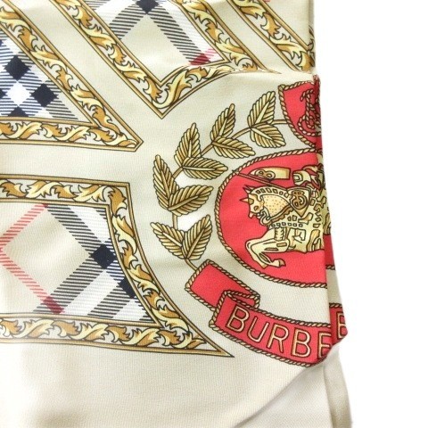 Burberrys Scarf Silk Nova Check Beige Women'S Authentic thumbnail 2