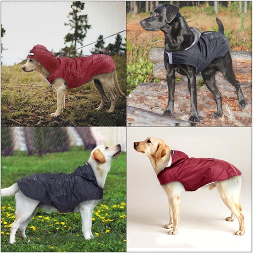Pet Hooded Raincoat Protective Gear Dog Vests for Large Dogs Pets - Picture 2 of 12