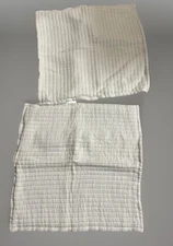 2 Pine Cone Hill Euro Pillow Shams Cotton Quilted Soft Modern Farmhouse luxury