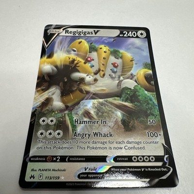 Regigigas V 113/159 Crown Zenith Holo Nm