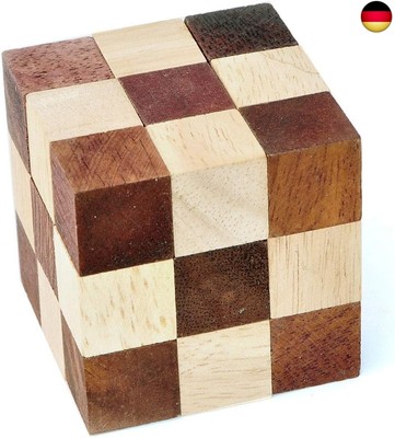 Logica Spiele Art. Schlangenwürfel - 3D Denkspiel aus Holz - Schwierigkeit 3/6 