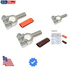 2/0 Gauge 1 Pair Positive and Negative /- Pure Copper Top Post Battery Cable...