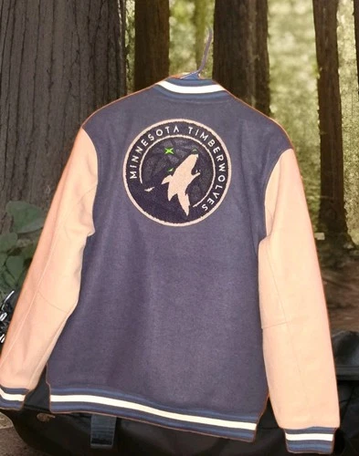 NWT SICK Minnesota Timberwolves Varsity Letter Jacket Mens M Ultra Game 🐺🏀🐜🏀
