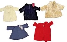 Vintage Doll Coat Jacket Lot 5 For Hard Plastic or Composition