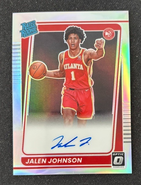 2021-22 Optic Jalen Johnson Holo Auto #181