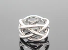 Tiffany & Co. Sterling Silver Celtic Knot Vintage Size 7 Ring HE-47